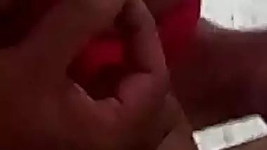 Amateur desi girl showing off her big boobies