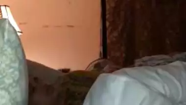 Paki couple at night BJ and boobs sucking