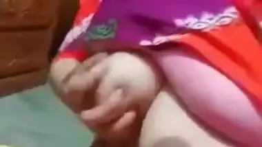 Desi village wife is in mood for XXX striptease at home in MMS video