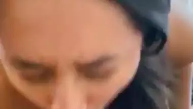 Desi NRI girl rough blowjob and doggy