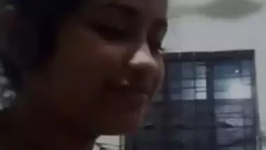 Cute shy Desi girl showing her perfect boobs on video XXX call