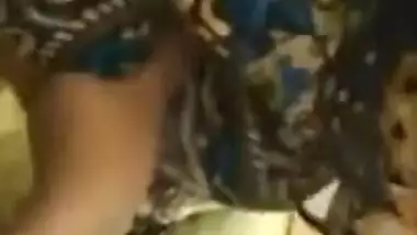 Man touches clothed Desi wife's boobs in point of view porn video