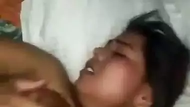Hardcore sex of a 19-year-old girl with her nasty lover