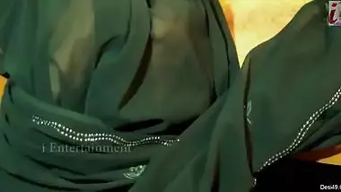 Desi adult actress with butterfly tattoo strips naked in solo porn video