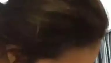 Naughty lady shoots her blowjob MMS fucking a dick