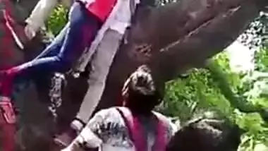 Guys having a good time swap our girls outdoor in the park, Desi XXX mms