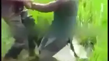 Lovers caught fooling around outdoor by river in hot Desi mms clip