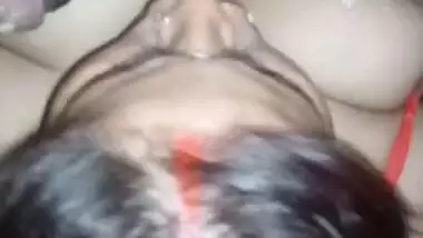 Dehati Bhabhi sucking dick with cream