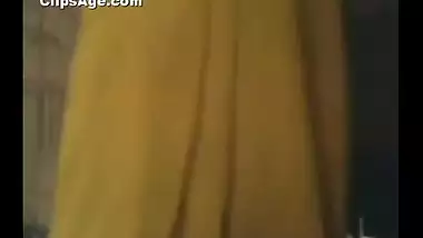 Desi bhabhi made to strip saree and blouse giving full view of her nude assets