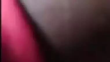 Satin Silk Saree Muslim Aunty showing Boobs