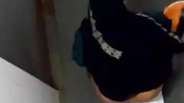 Girl from Desi sex country with a hood on is filmed by XXX fetishist