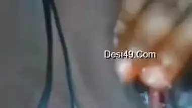 Horny MILF actively rubs and fingers her wet Desi twat for XXX vid