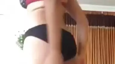 Nude model striping for the first time -DM me for her number