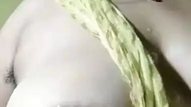 Solo video of the big-tittied Indian with beautiful eyes and big ass