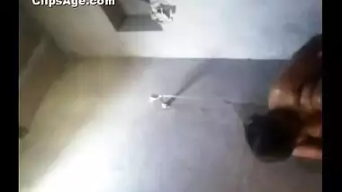 Old Indian guy using mobile cam in bathroom to get video of his daughter in law