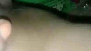 Naughty Bihari Bhabhi fingering pussy on bed