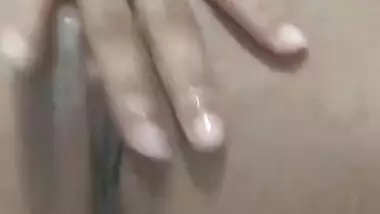 Fingering in her wet pussy