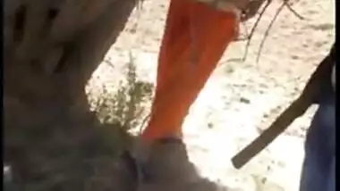 Husband caught cheating wife she fuck with lover outdoor, scandal Desi mms