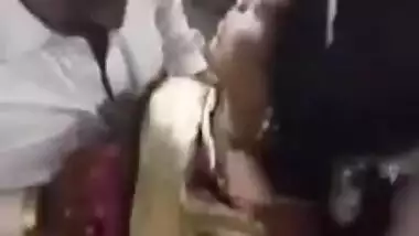 HORNY MATURE COUPLE BOOBS SUCKING IN A TRAIN