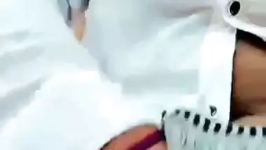 Milky boobs horny GF topless viral call to boyfriend