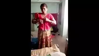 Desi sex movie scene of a abode wife stripping and getting ready for a precious fuck