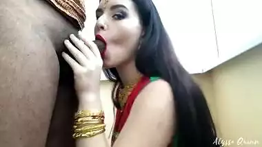 White Girl With Sindoor Sucks Indian Guy Part 1