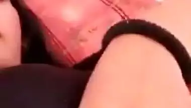 Desi newly married hot wife boobs selfie