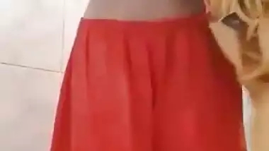 Bengali 19yo college teen topless in bathroom