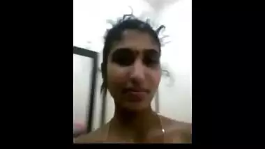Desi girl poses in a white towel in slow-mo XXX video for sex fans