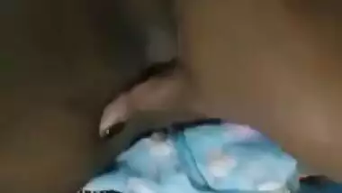 Desi girl in spring dress wears no panties to masturbate in XXX video