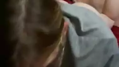 Cutie happily sucks BBC