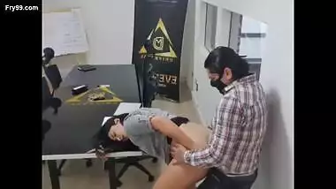 couple fucking in office