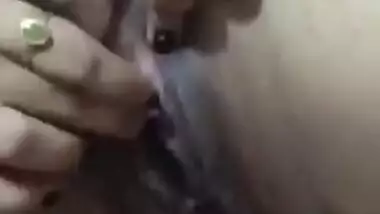 Sful Indian man fingers wife's pussy after watching a lot of porn