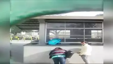 Leaked sex scandal, mms video of Desi aunty suck cock local boy near road