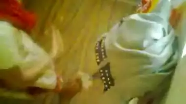 Indian girl in yellow churidaar caught on...