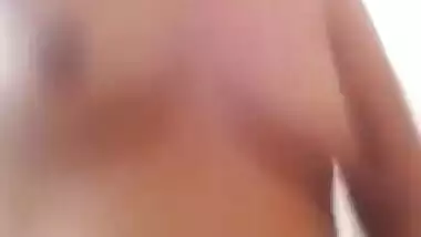Horny wife nude show on live cam for her secret lover