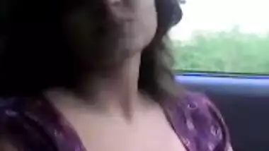 My Indian Girlfriends Boobs in Car