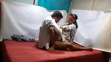 Rural home porn video of Jija Ji fucking Saali