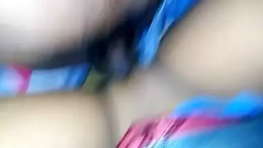 Fucking hairless pussy of wife on cam